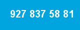 927 837 58 81 927 837 58 81